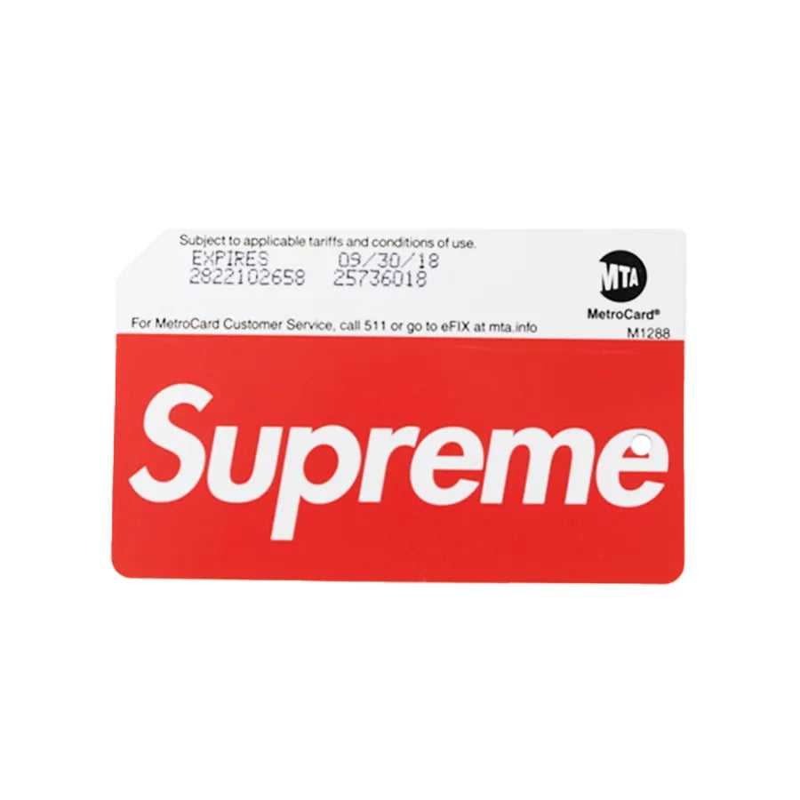 SUPREME MTA METRO CARD