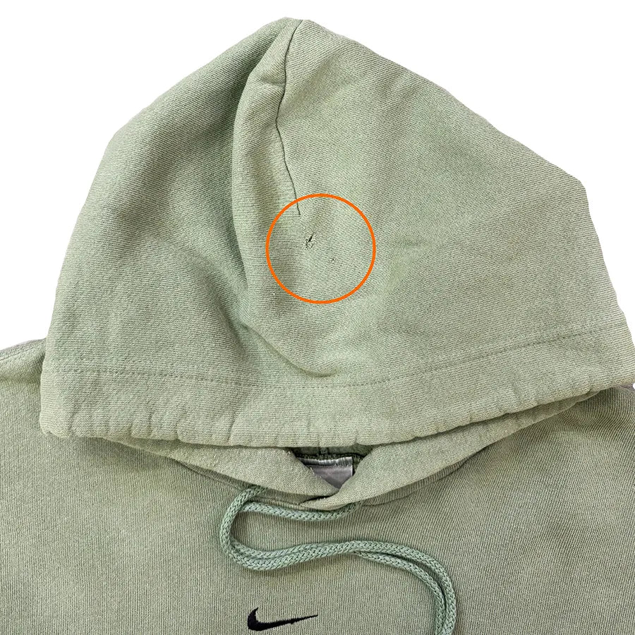 VINTAGE NIKE CENTER SWOOSH LOGO HOODIE PISTACHIO GREEN