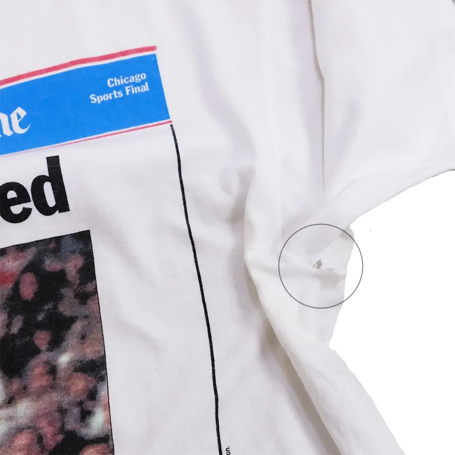 VINTAGE CHICAGO TRIBUNE RELAUNCHED JORDAN T-SHIRT WHITE