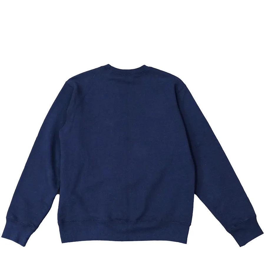 VINTAGE SUPREME KANJI LOGO CREWNECK SWEATER NAVY SS20
