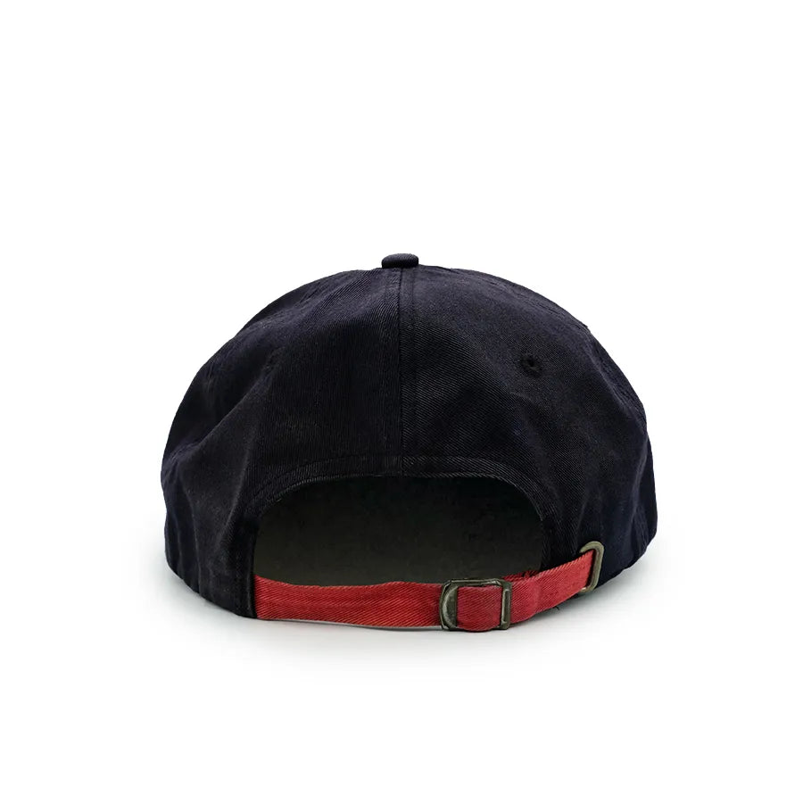 VINTAGE POLO SPORT RALPH LAUREN HAT SCRIPT NAVY RED