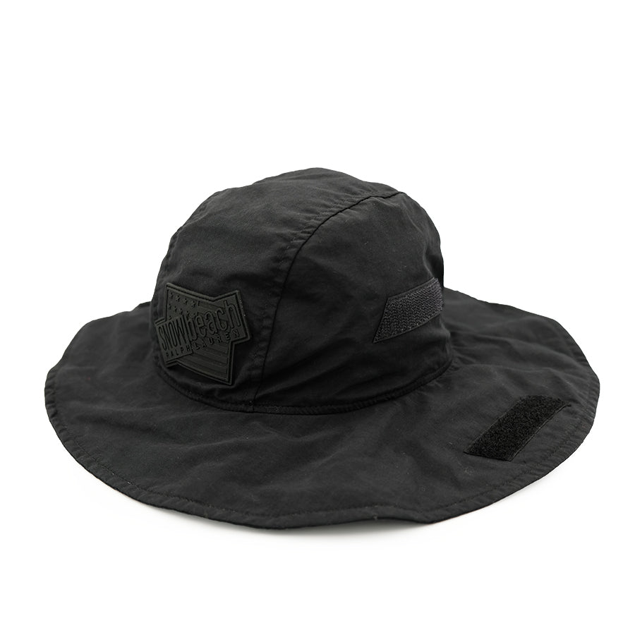 POLO RALPH LAUREN SNOW BEACH GATOR BUCKET BOONIE HAT BLACK WHITE