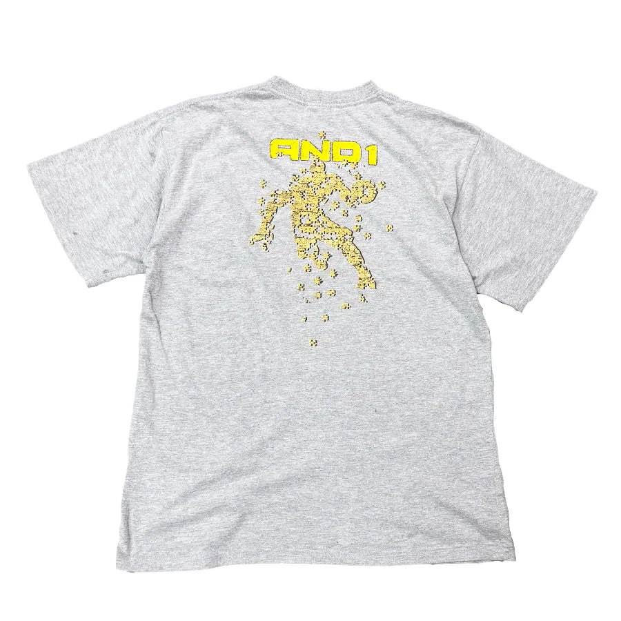 VINTAGE AND1 PUZZLE T-SHIRT GREY