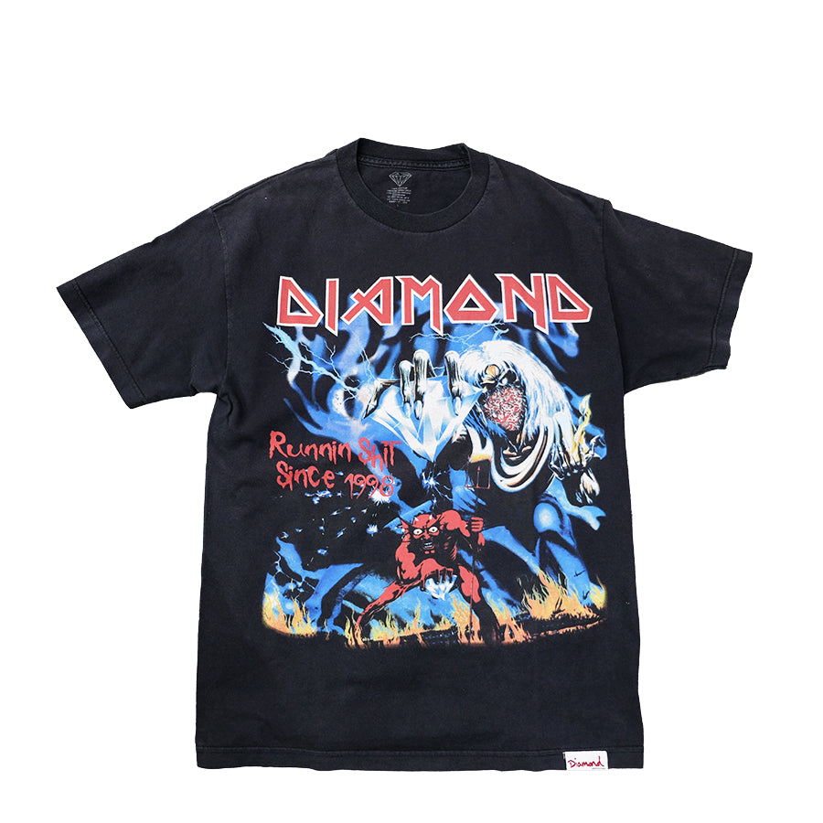 2006 DIAMOND SUPPLY CO IRON MAIDEN T-SHIRT BLACK