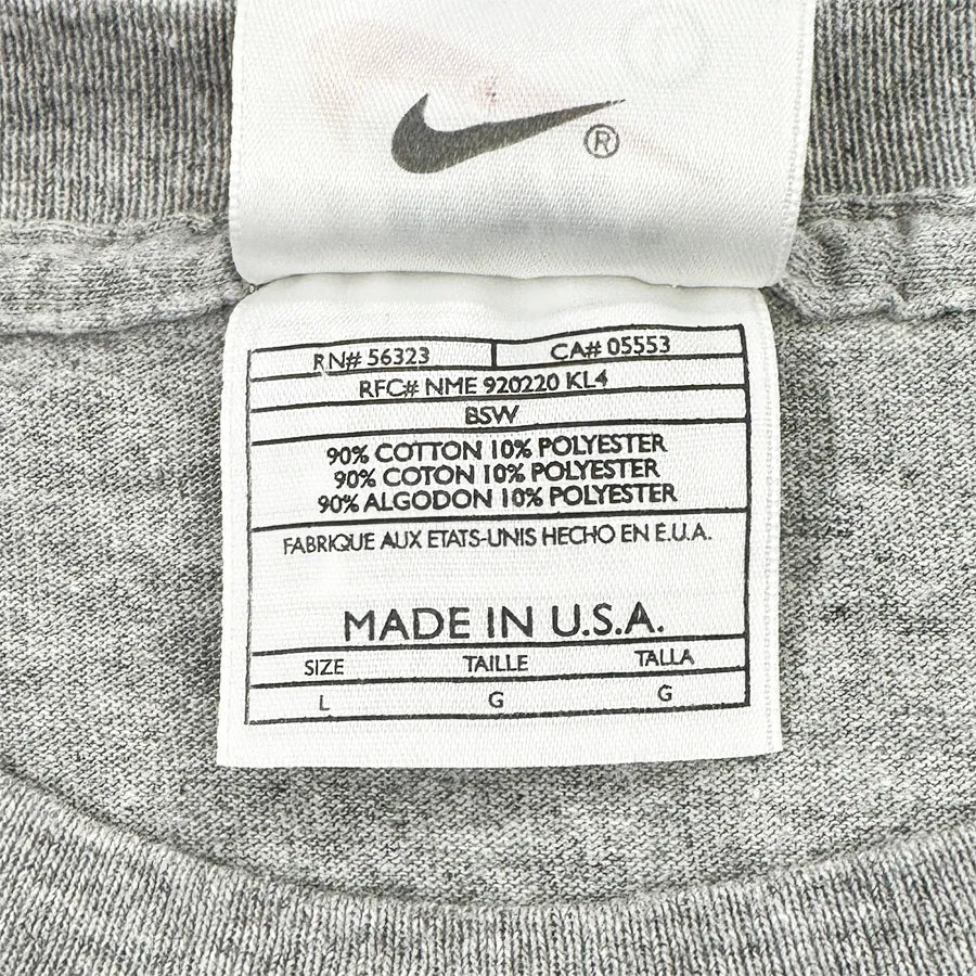 VINTAGE NIKE JORDAN T-SHIRT MJ IF YOU DON'T BACK IT UP GREY MADE IN USA