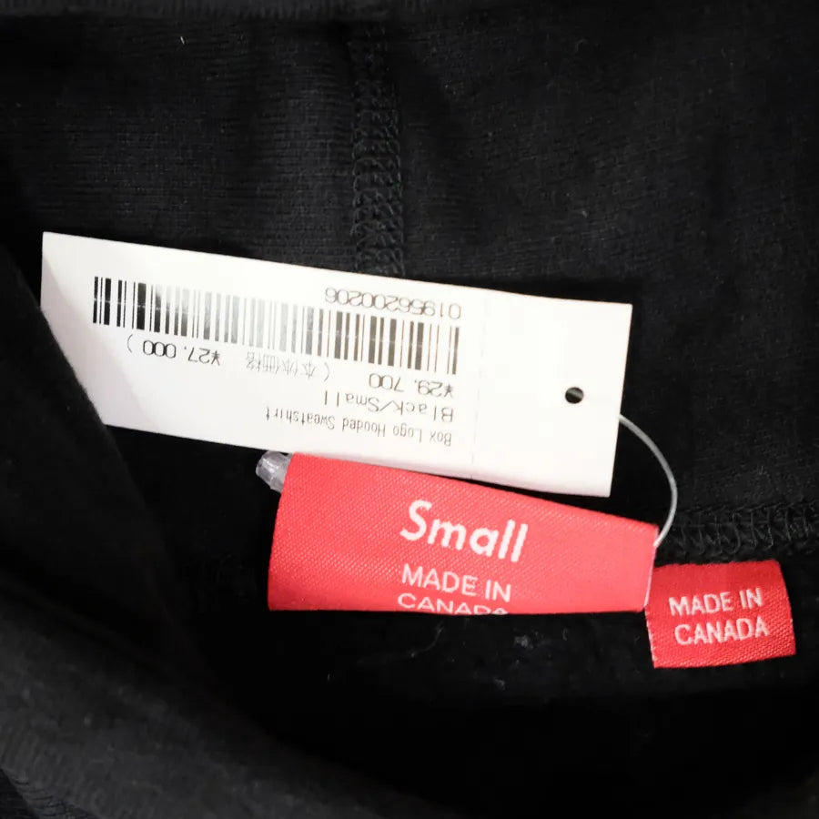 SUPREME BOX LOGO 2021 HOODY MADE IN CANADA BLACK S