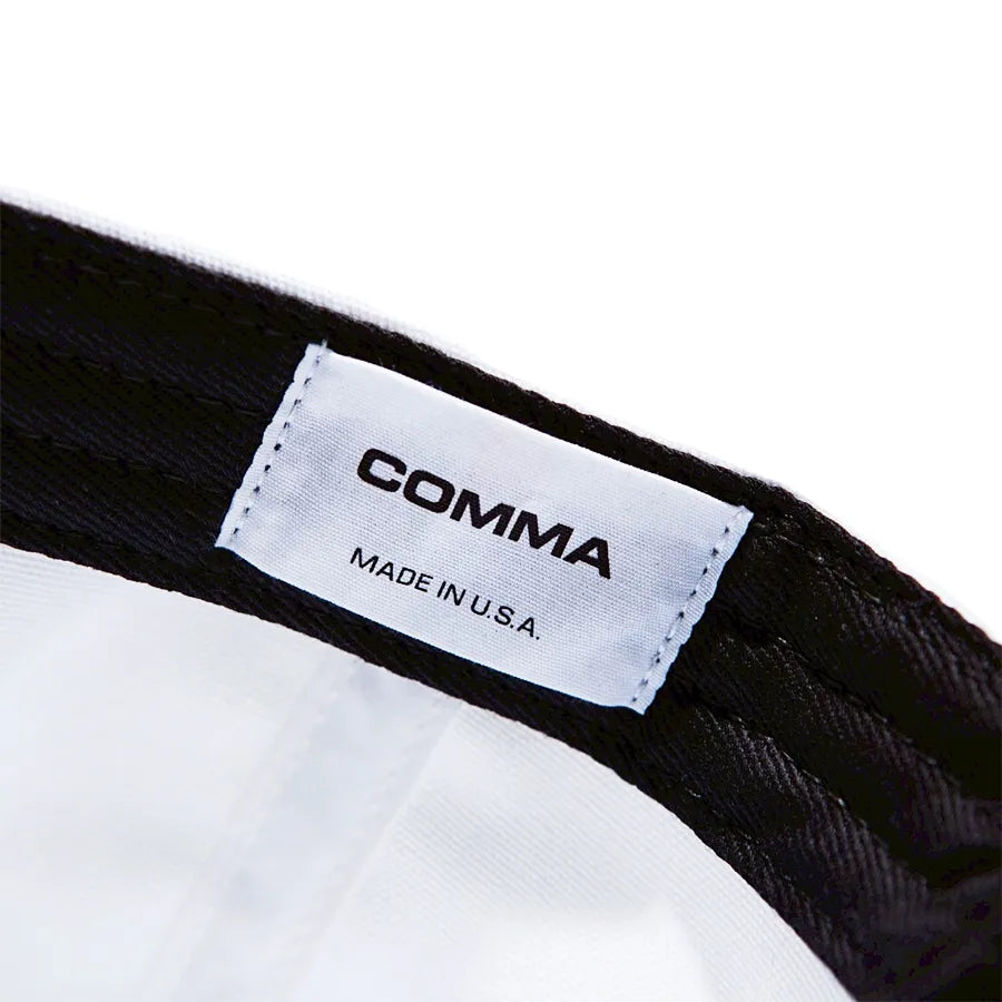 COMMA FAT STACKS HAT WHITE / BLACK BRIM
