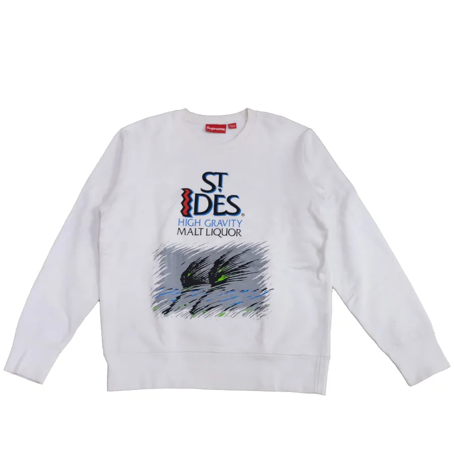 VINTAGE ST IDES SUPREME SWEAT SHIRT 2016 WHITE