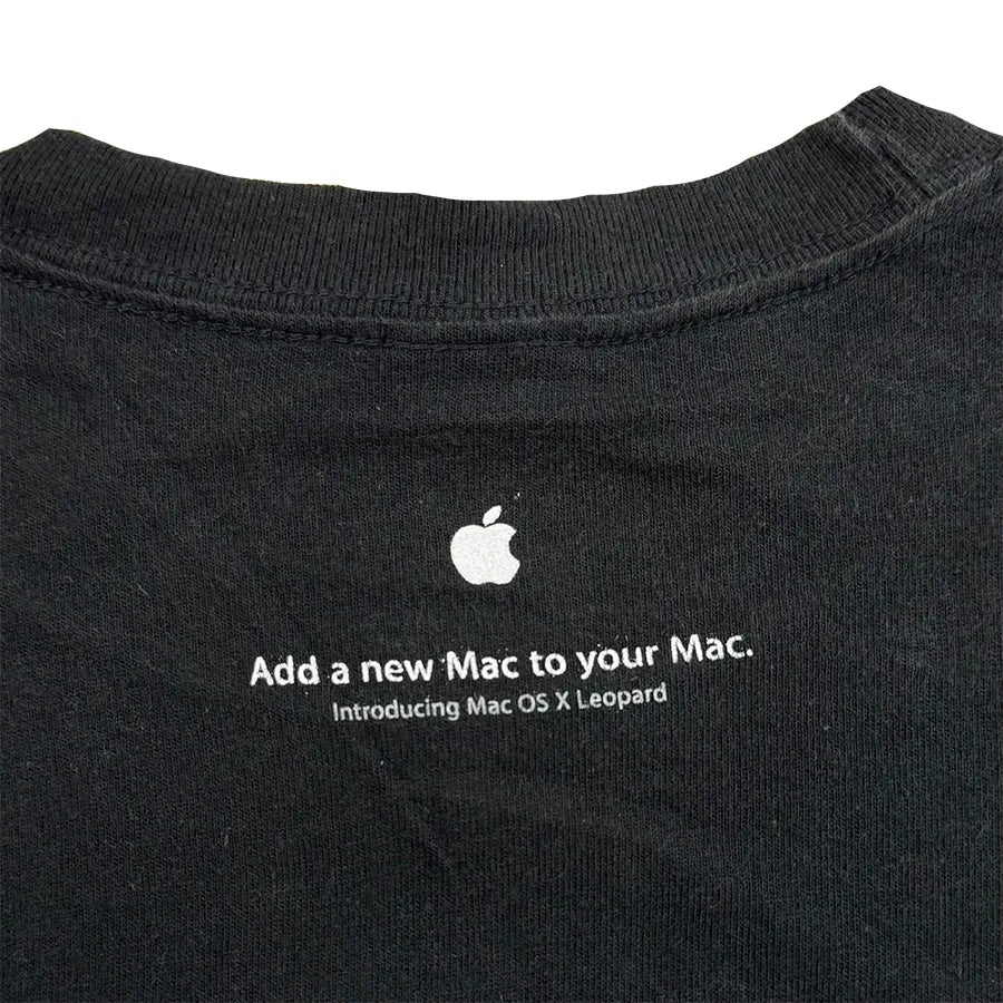 VINTAGE APPLE INTRODUCING MAC OS X LEOPARD T-SHIRT BLACK