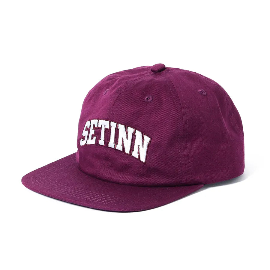 SETINN COLLEGE LOGO CAP CHERRY – NINETEEN EIGHTY FIVE JP SETINN COLLEGE LOGO CAP CHERRY – NINETEEN EIGHTY FIVE JP