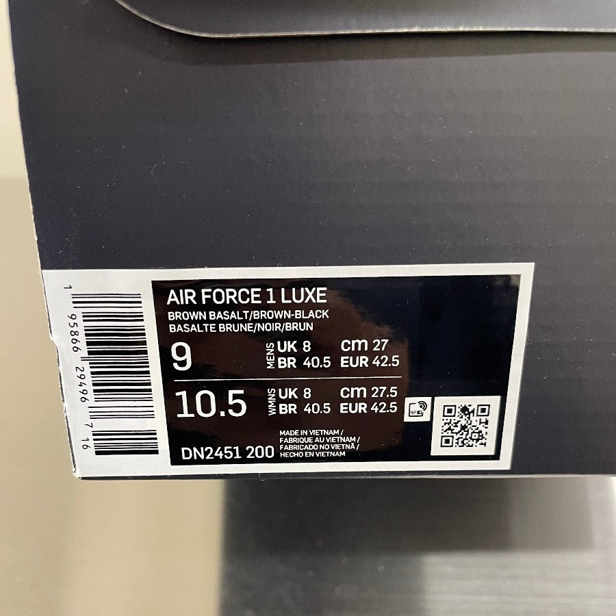 AIR FORCE 1 LOW LUXE "BROWN BASALT" (20240130001)
