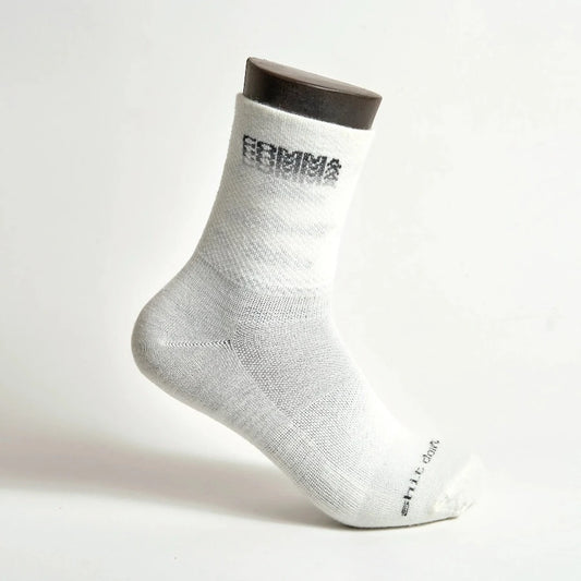 COMMA WOOLRAGE® SOCK "FAT STACKS" WHITE