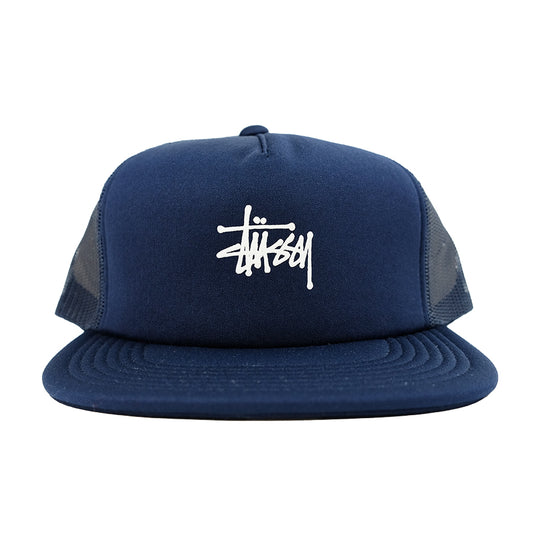 STUSSY TRUCKER HAT NAVY