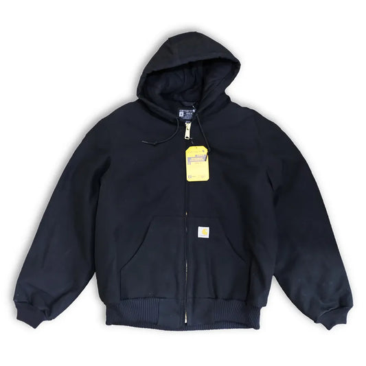 CARHARTT FIRM DUCK INSULATED FLANNEL-LINED ACTIVE JACKET BLACK