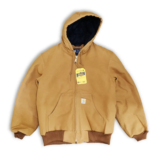 CARHARTT FIRM DUCK INSULATED FLANNEL-LINED ACTIVE JACKET BEIGE