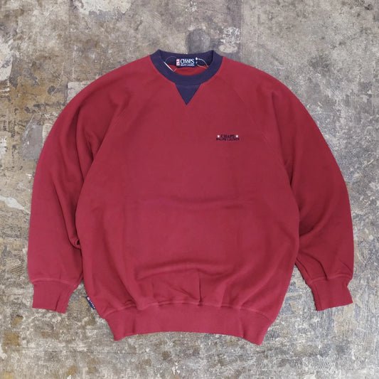 CHAPS RALPH LAUREN SWEAT SHIRT BURGUNDY