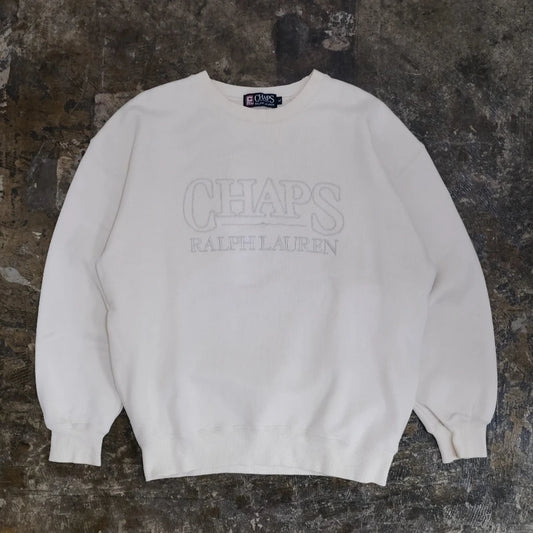 CHAPS RALPH LAUREN SWEAT SHIRT WHITE