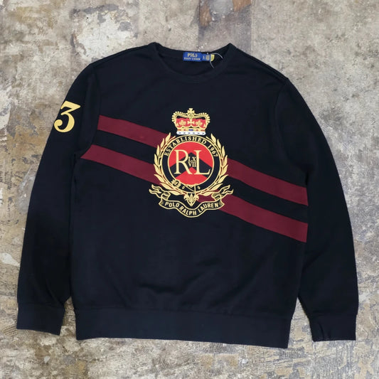 POLO RALPH LAUREN SWEAT SHIRT BLACK