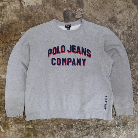 POLO JEANS RALPH LAUREN COMPANY SWEAT SHIRT GREY