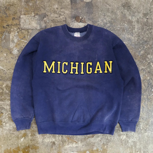 FRUIT OF THE LOOM MICHIGAN SWEAT SHIRT NAVY