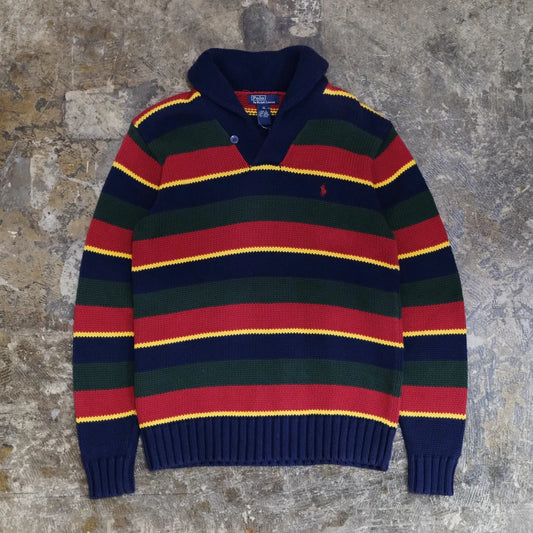 POLO RALPH LAUREN STRIPE HAND KNIT SWEATER MULTI