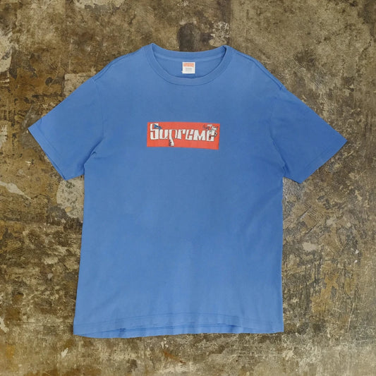 SUPREME JOE COOL BOX LOGO T-SHIRT BLUE