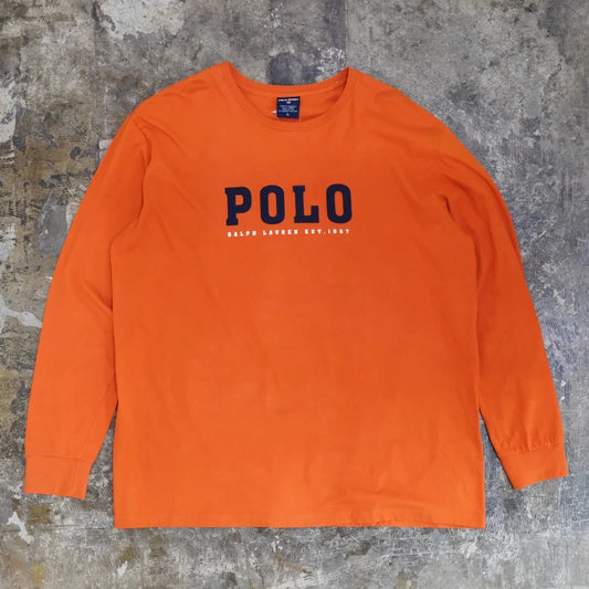 POLO SPORT RALPH LAUREN LONG SLEEVE T-SHIRT ORANGE