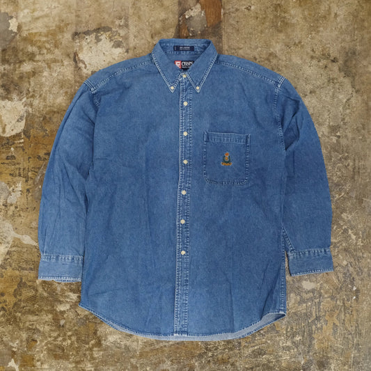 CHAPS RALPH LAUREN DENIM LONG SLEEVE SHIRT INDIGO