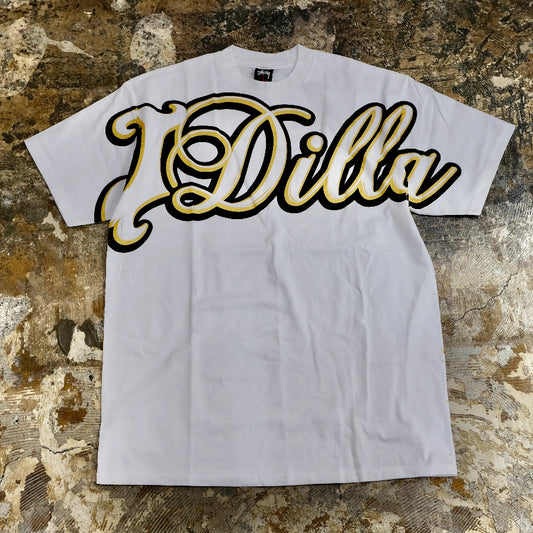 VINTAGE STUSSY J DILLA T-SHIRT WHITE