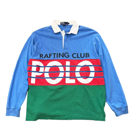 VINTAGE POLO RALPH LAUREN RAFTING CLUB RUGBY SHIRT