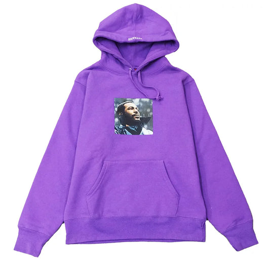 SUPREME MARVINE GAYE HOODY PURPLE