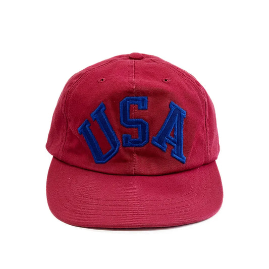 POLO SPORT USA SPELL OUT STRAP BACK HAT RED/BLUE