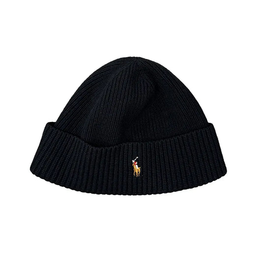 POLO RALPH LAUREN BEANIE BLACK　